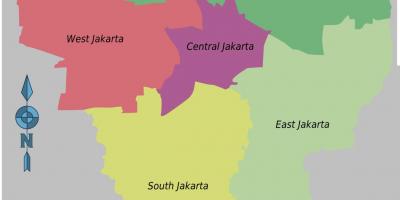 Glavni grad Indonezije na karti