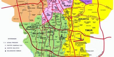 Karta Jakarta znamenitosti