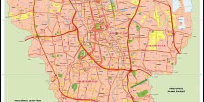 Središnja Jakarta karti