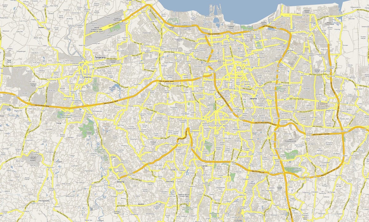 karta Jakarta cesti