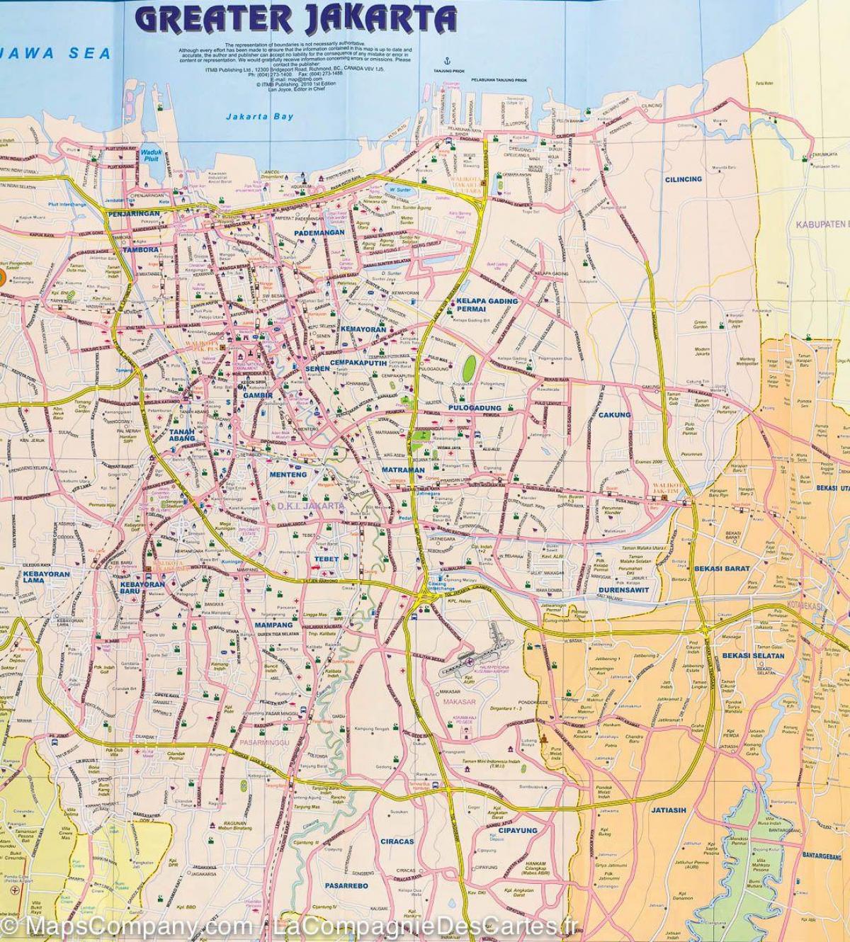 karta Jakarta ulica