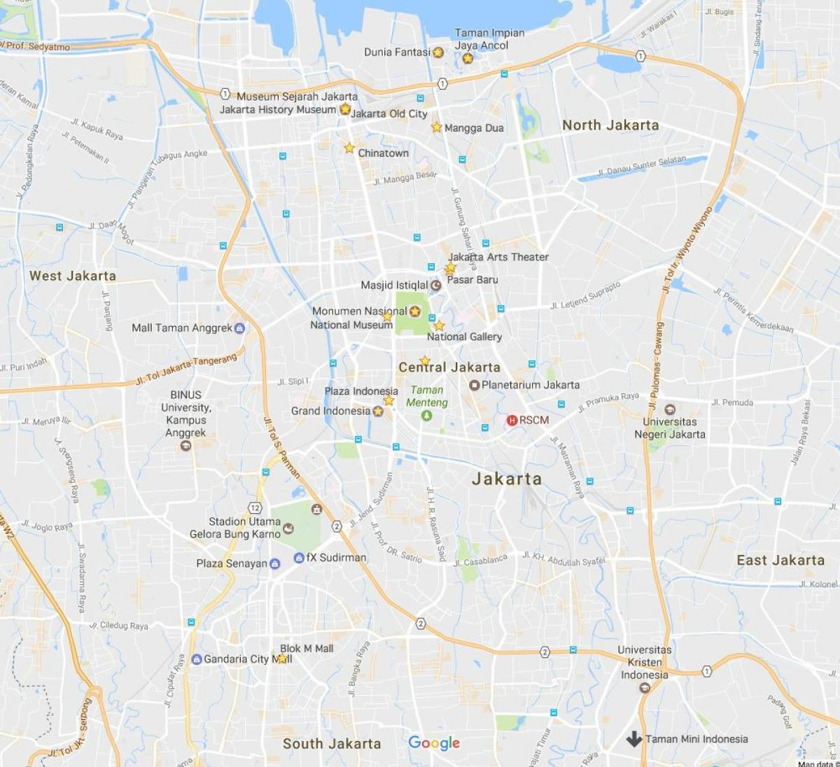 karta Jakarta noćni život