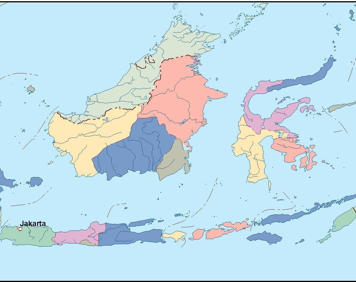 karta Jakarta vektorska karta 