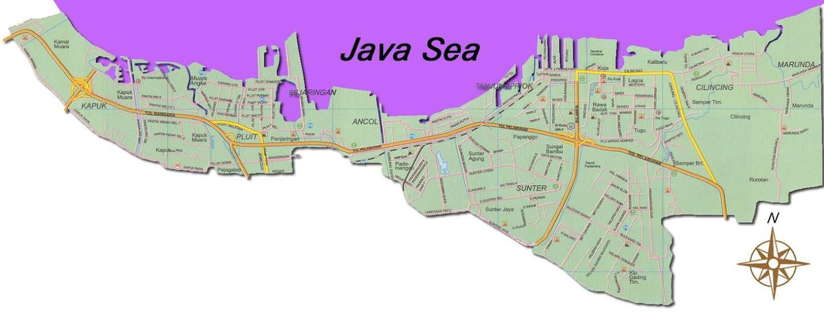 Džakarta утара karti