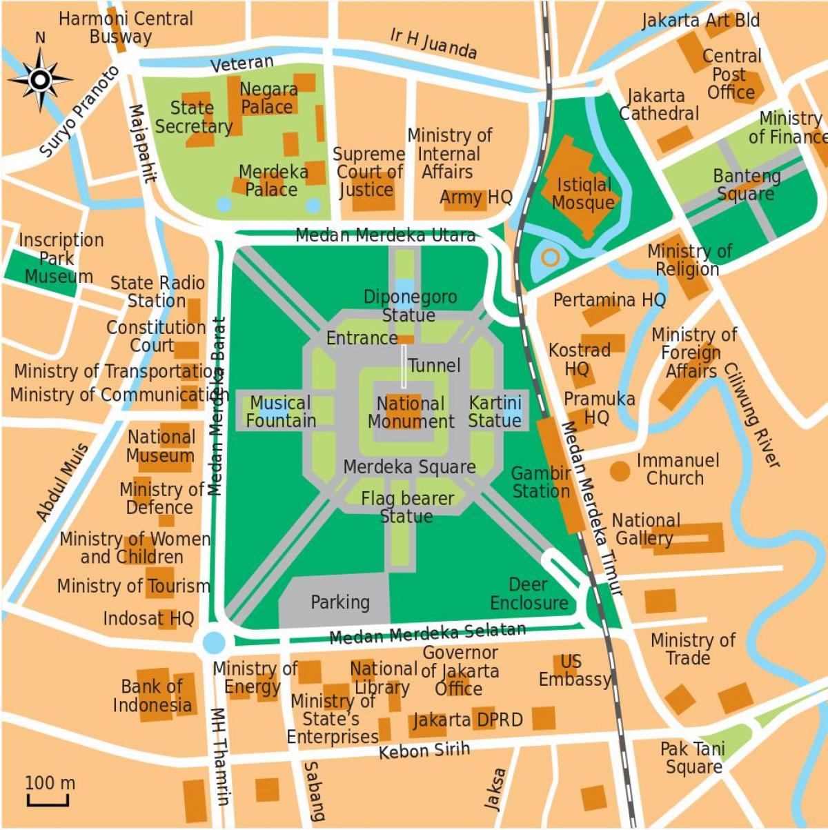 karta uredske Jakarta