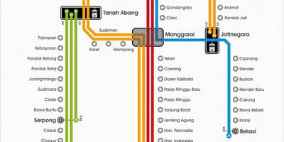 Karta КРЛ Jakarta