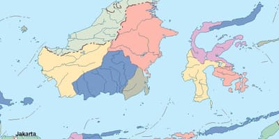 Karta Jakarta vektorska karta 